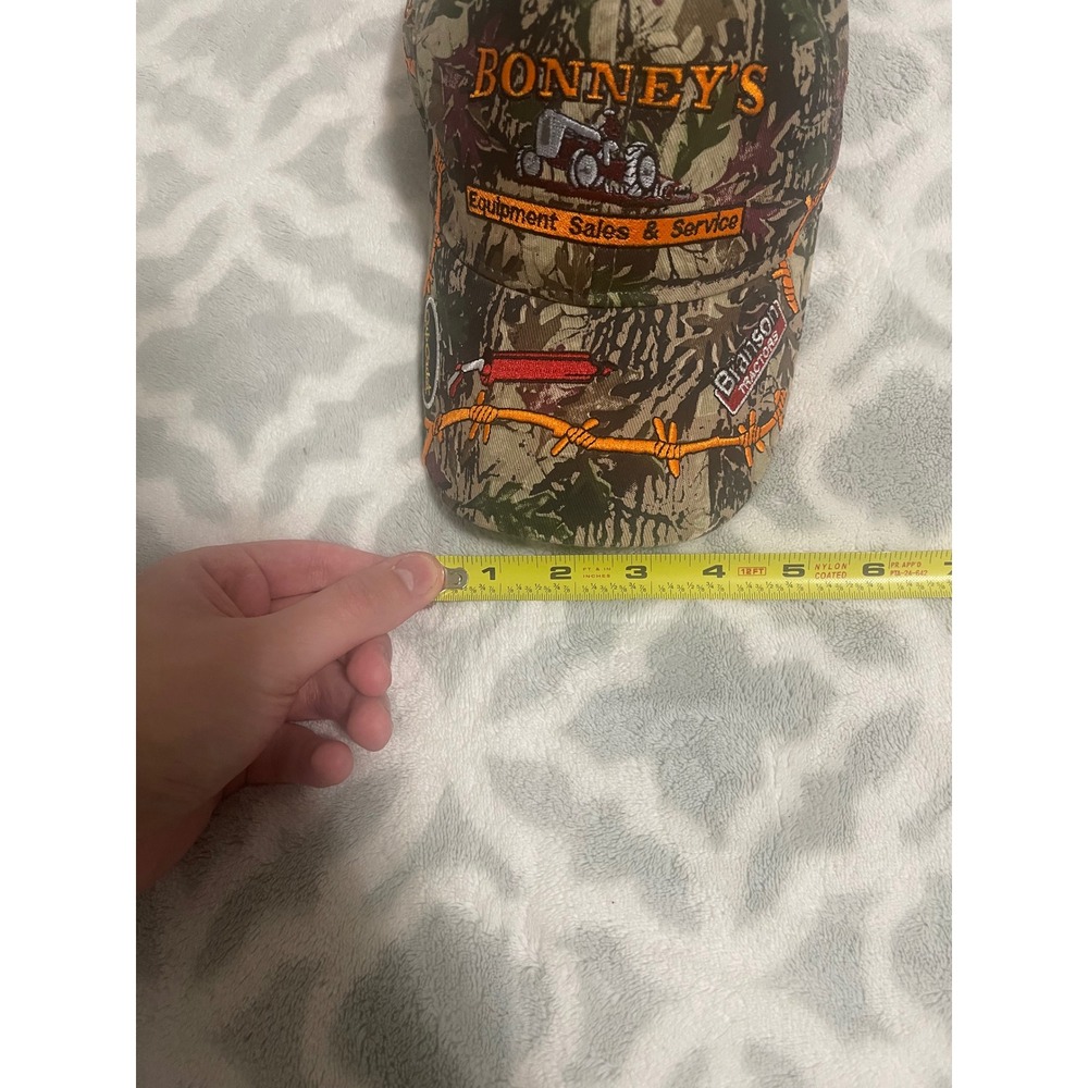 Bonney's Equipment Branson Tractors Camo Embroidered Hat Kymco Cub Cadet Cap - Picture 9 of 10